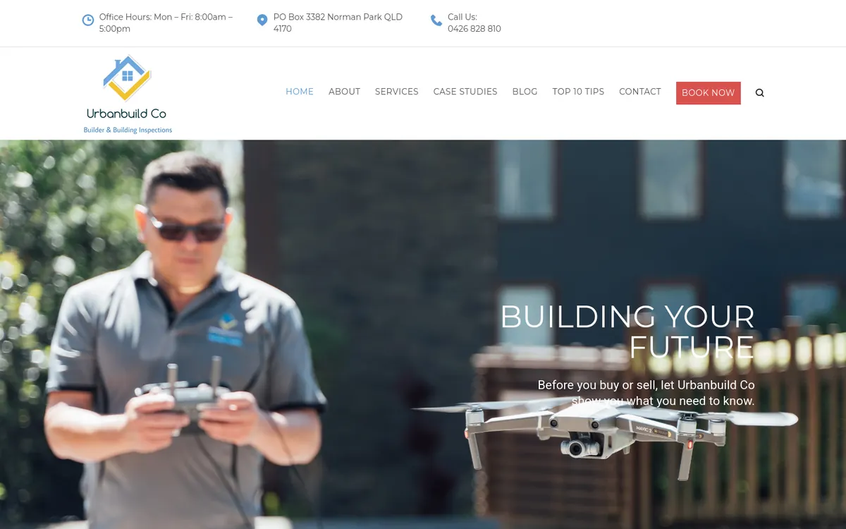 Homepage of Urbanbuild Co's website