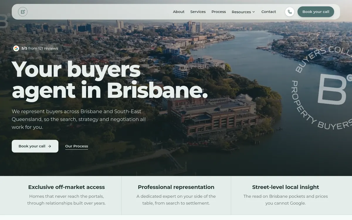 Homepage of Buyers Collective's website
