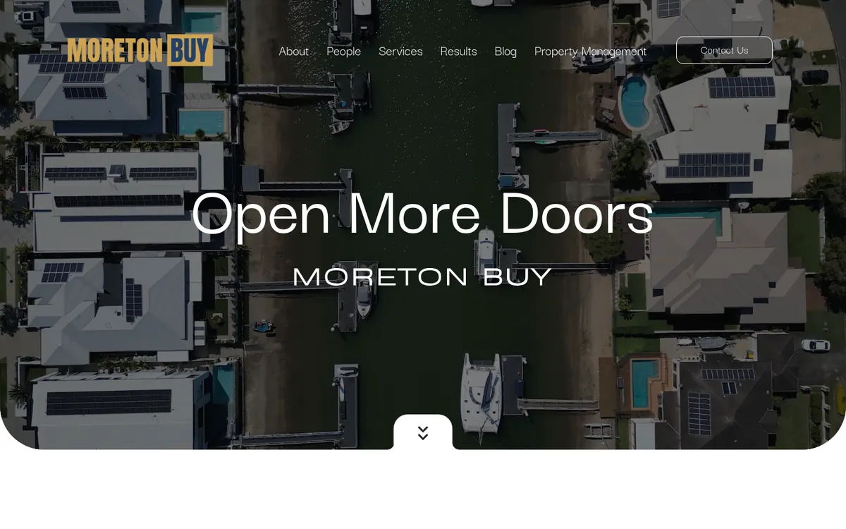 Homepage of Moreton Buy Buyers Agents's website