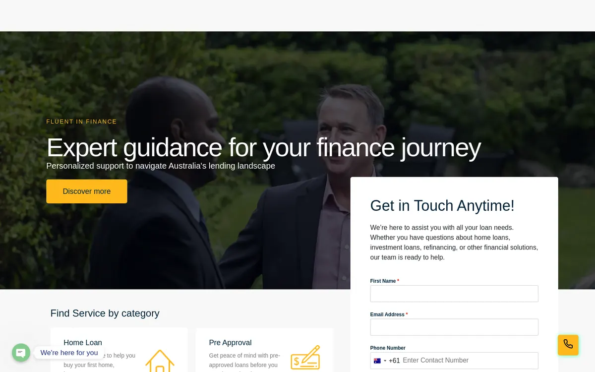 Homepage of Nutmeg Finance's website