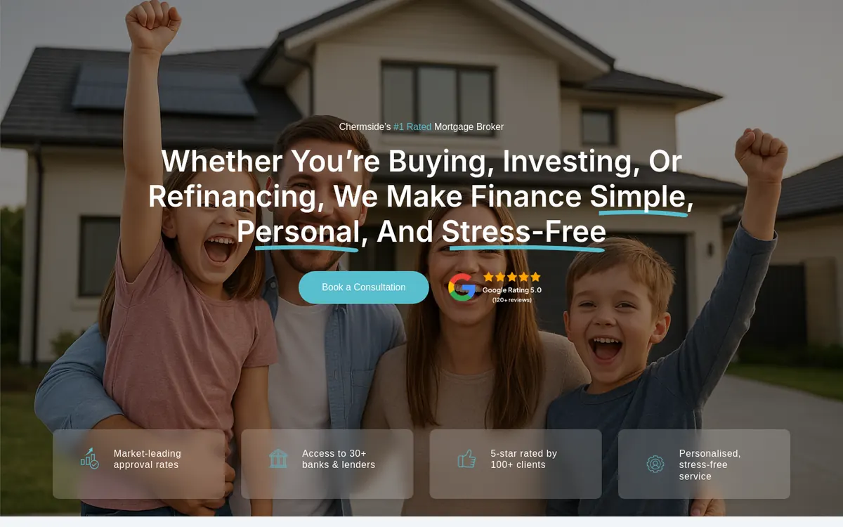 Homepage of Warren Financial Group's website