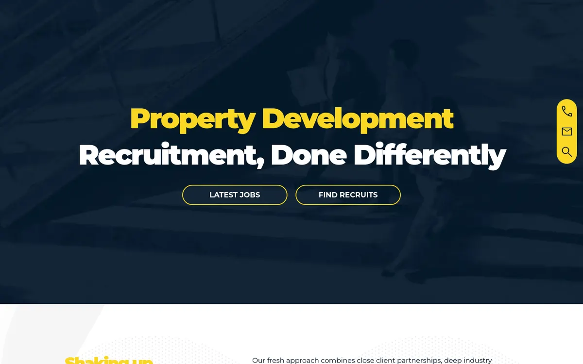Homepage of Iconic Recruit's website