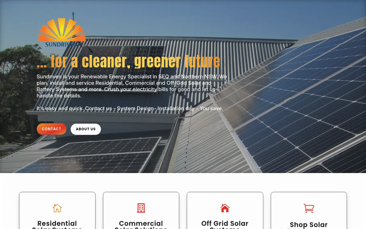 Homepage of Sundriven's website