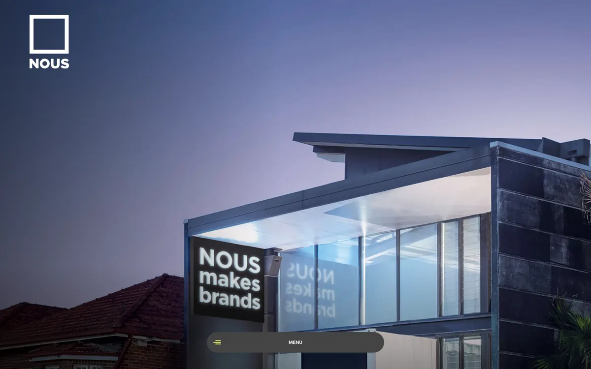 Homepage of Nous's website